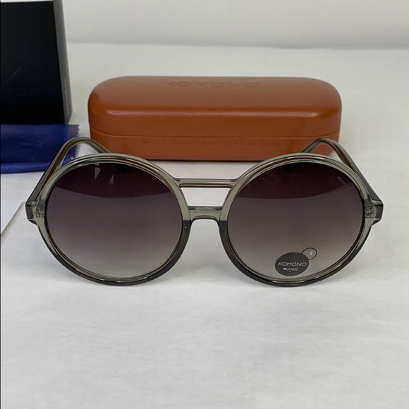 KOMONO Sunglasses ? NEW round gray black main image 11